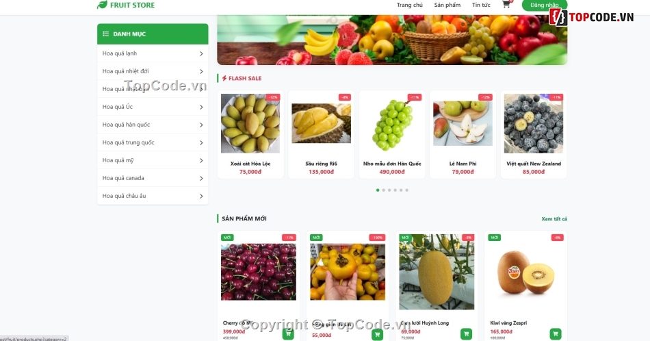 web,web app,web bán hoa quả